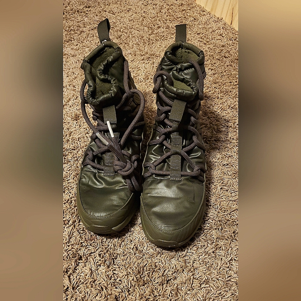 Green Nike High Rise Boots